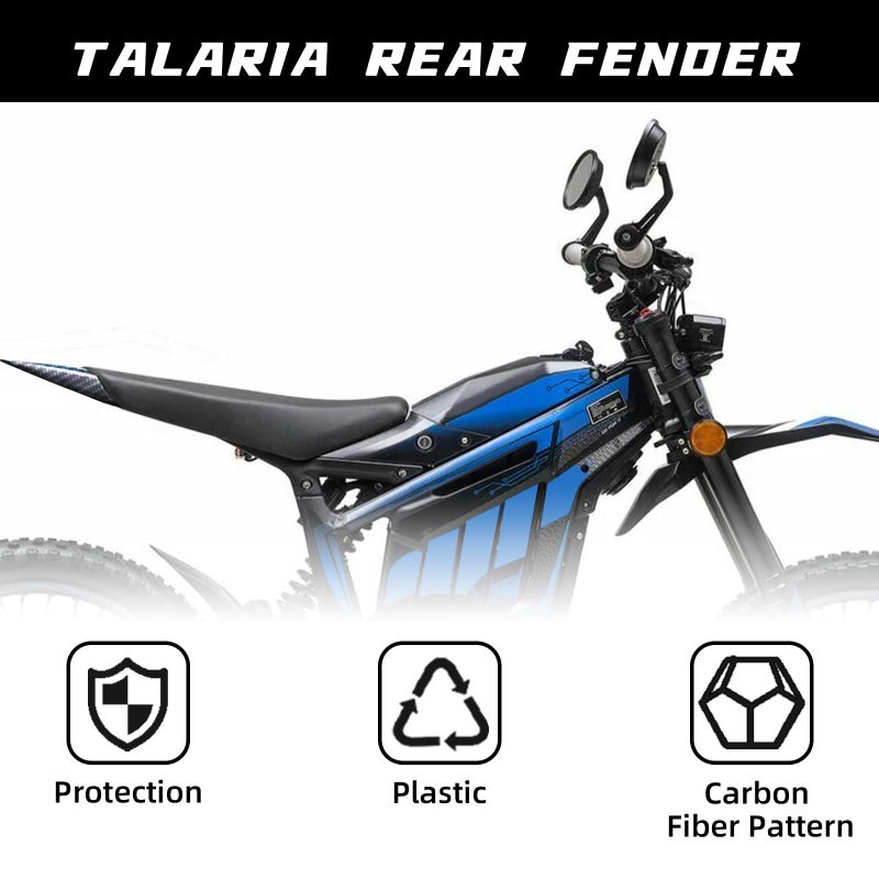 CHANGCHENG Rear Fender Protector for Talaria - Motorcycle Fender Mudguard Carbon Fiber Pattern for Talaria Sting MX3 MX4 MX5 Electric Dirt Bike - Image 2
